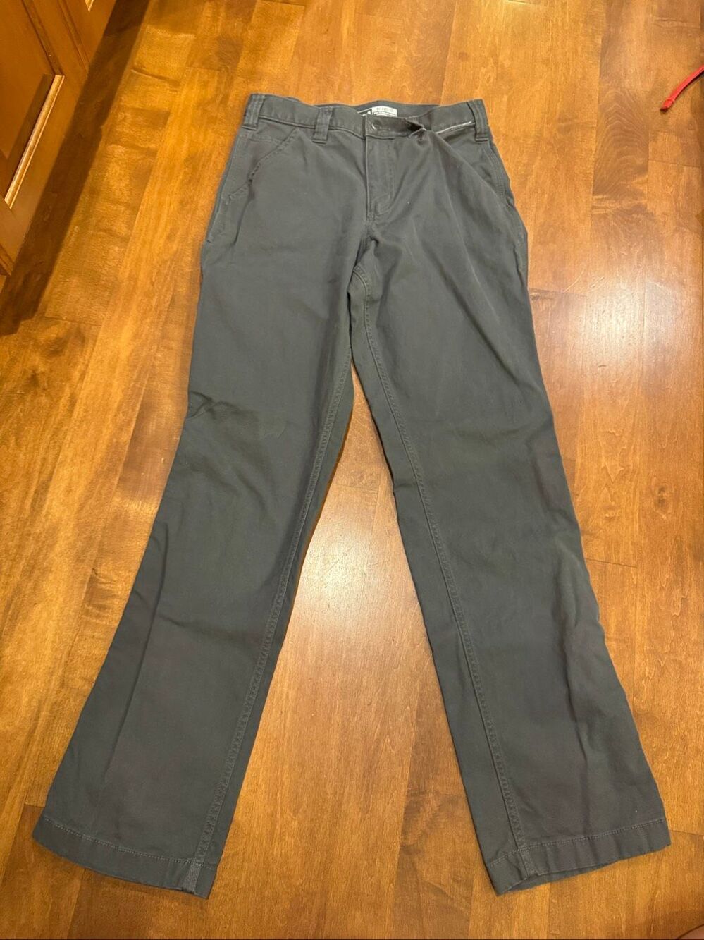 Carhartt Rugged Flex Relaxed Fit Canvas Work Pants Mens 30x34 Gray BN2291-M
